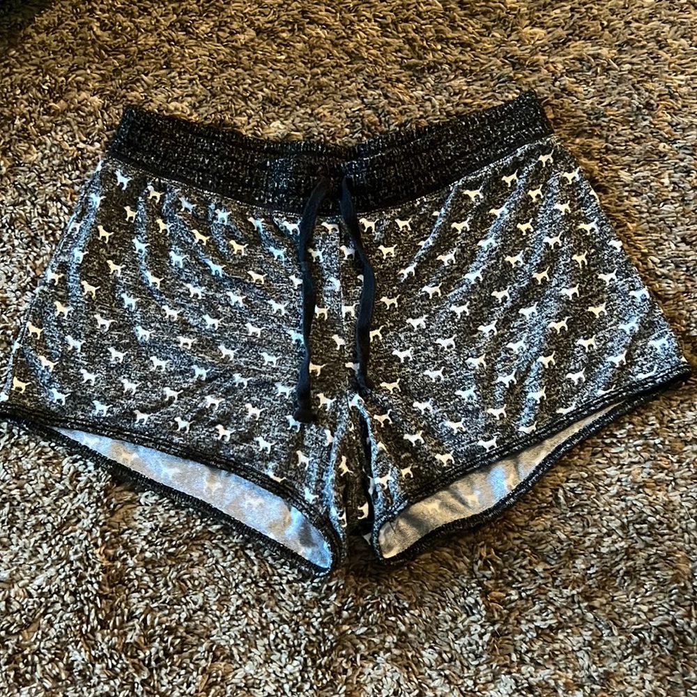PINK dog all over print sleep shorts